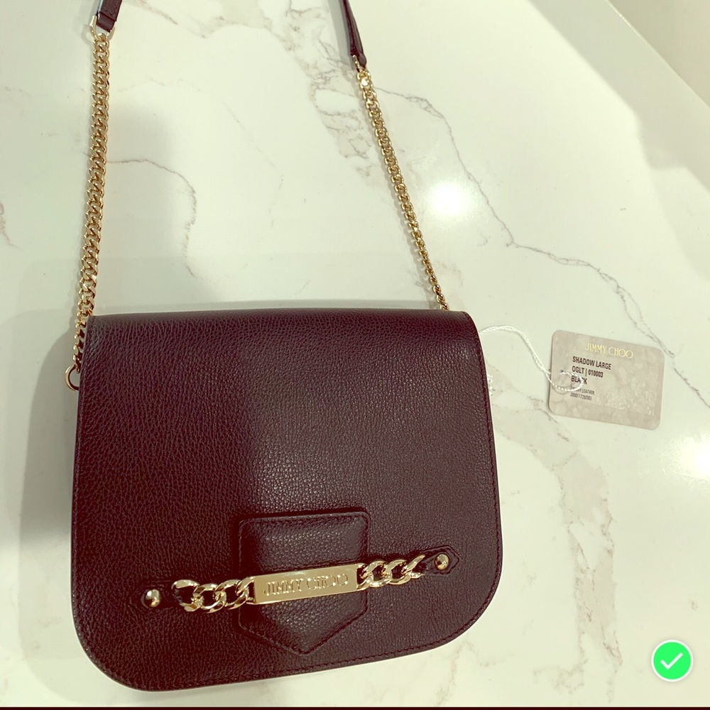 Authentic Black Leather Crossbody by Jimmy Choo